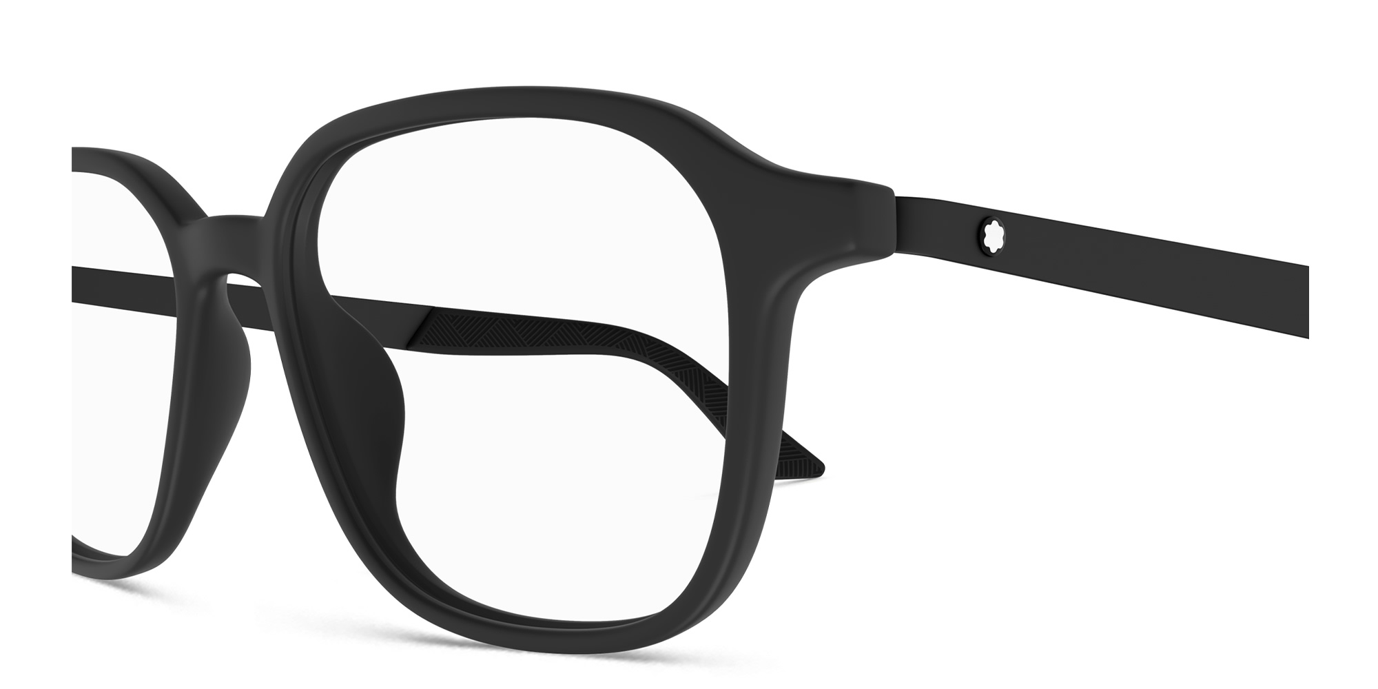 تسوق نظارات طبية طراز بانتوس بشعار إكليل ثلجي مونت بلانك بلون أسود أونلاين.