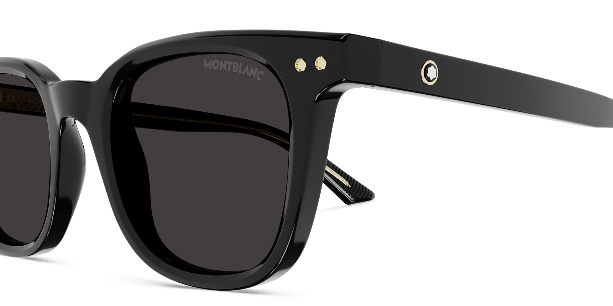MONTBLANC Snowcap Panthos Sunglasses in Black – Product Photo 3