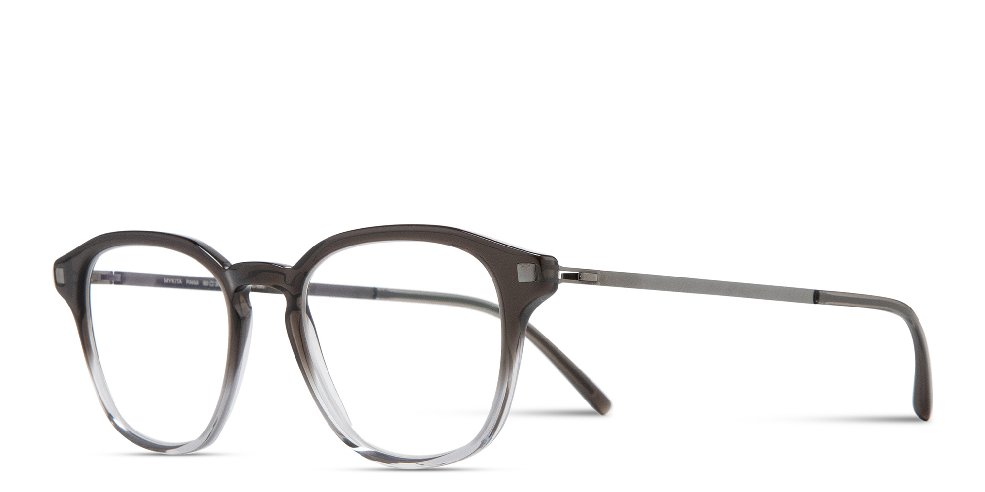 Shop MYKITA Pana Unisex Square Eyeglasses in Grey online.