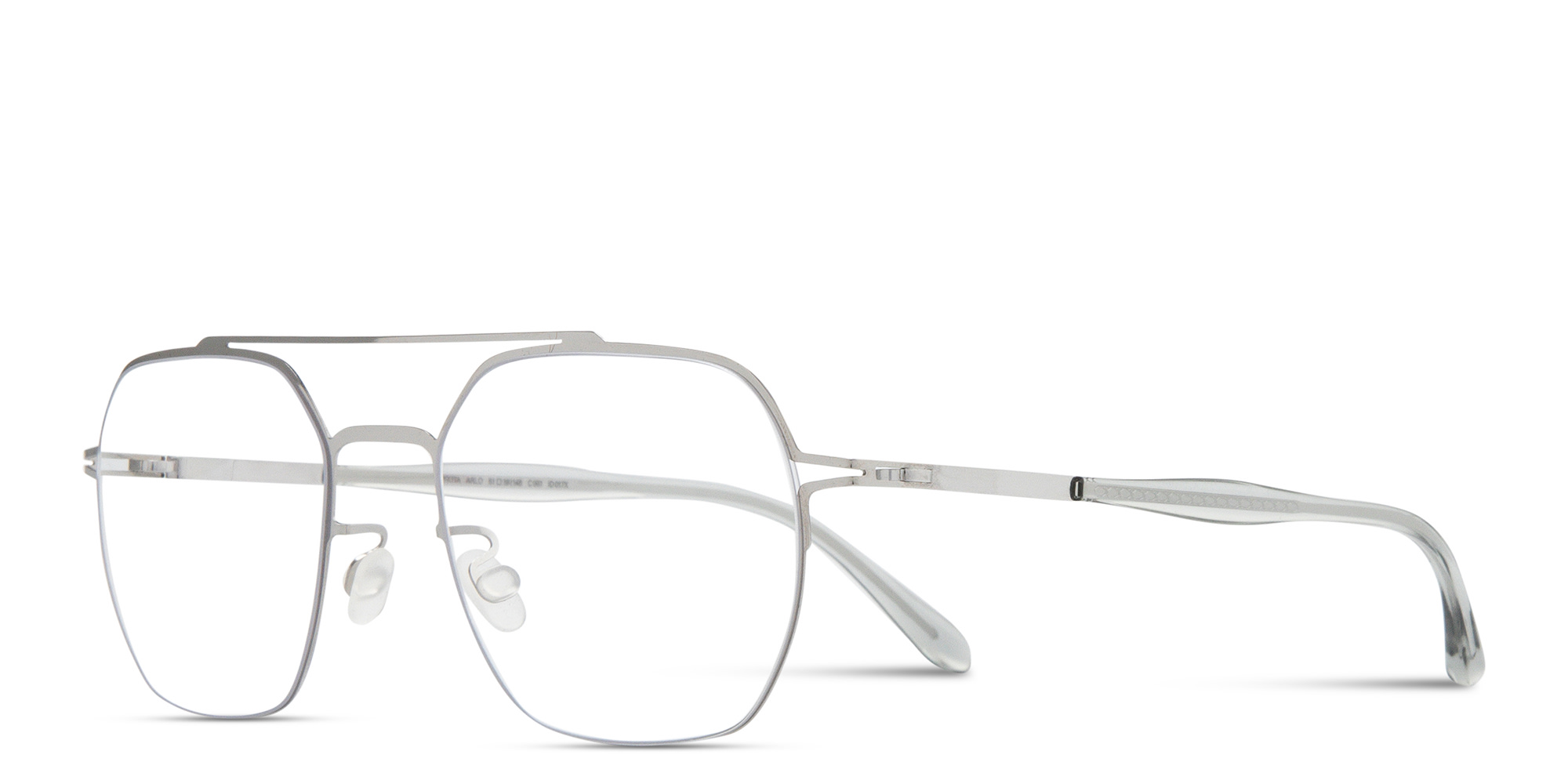 MYKITA Arlo Unisex Aviator Eyeglasses in Silver – Product Photo 2