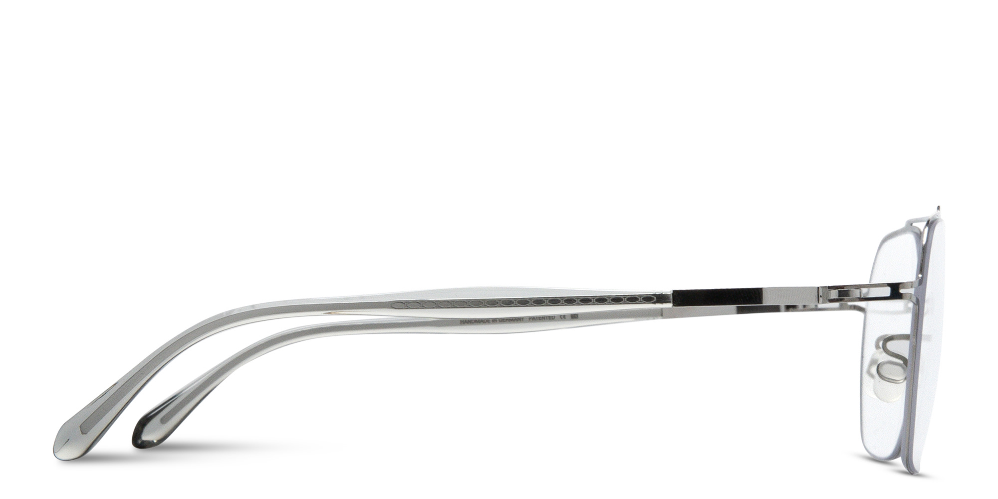 MYKITA Arlo Unisex Aviator Eyeglasses in Silver – Product Photo 3