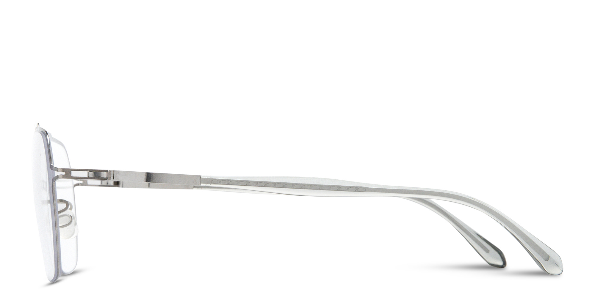 MYKITA Arlo Unisex Aviator Eyeglasses in Silver – Product Photo 4