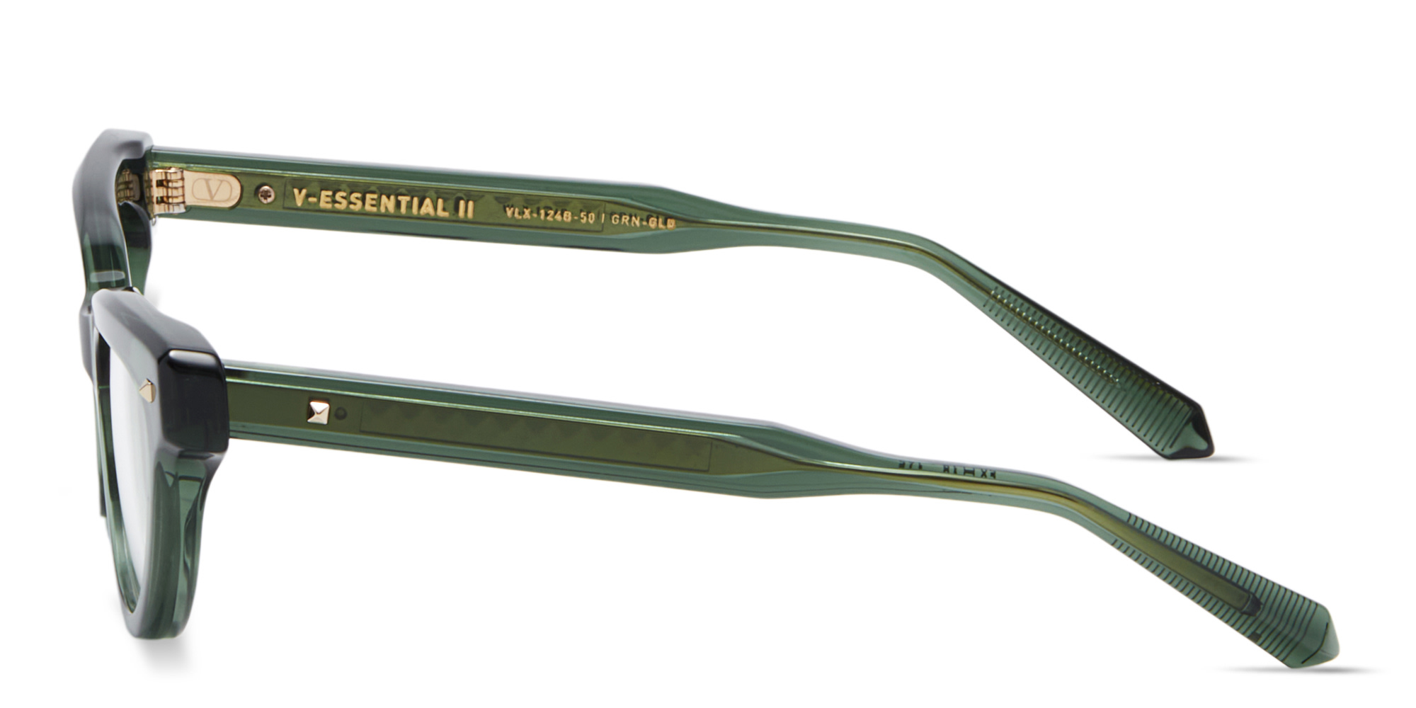 Shop VALENTINO V - Essential II Cat-Eye Eyeglasses in Green online.