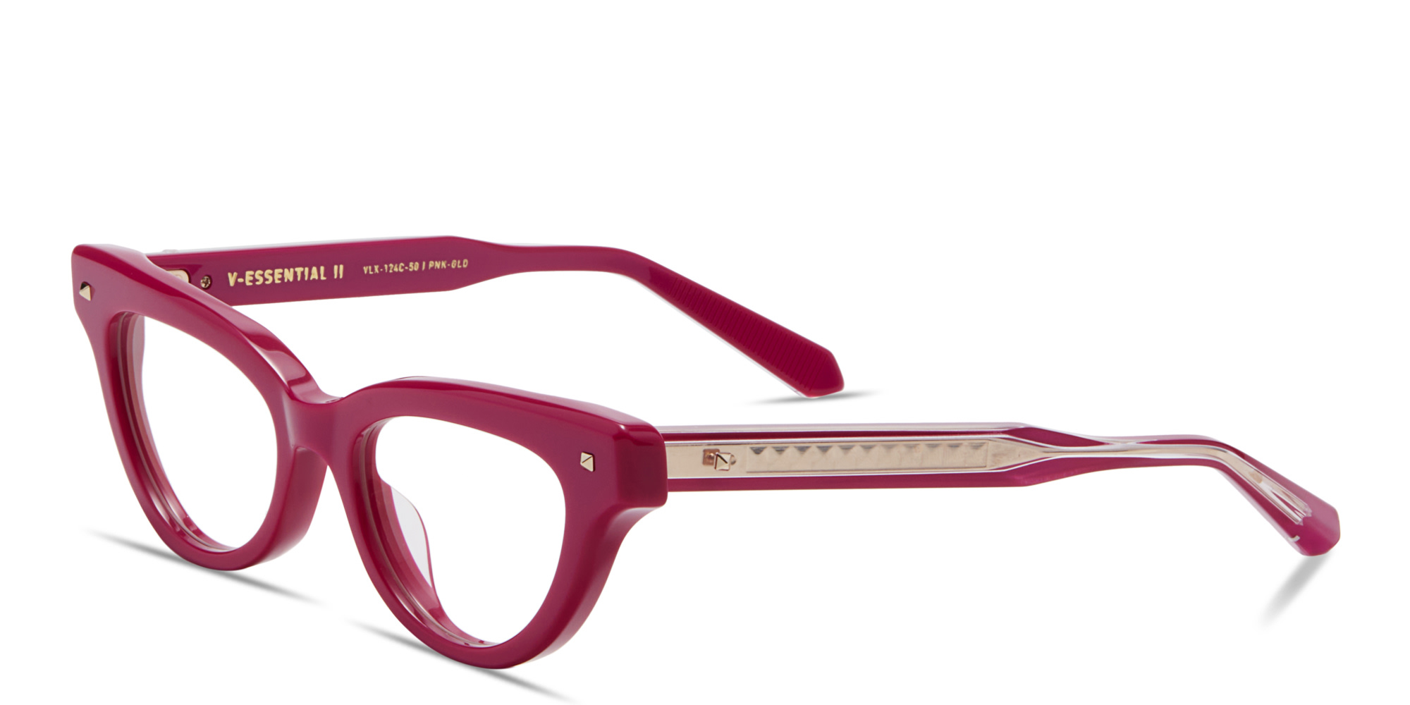 Shop VALENTINO V - Essential II Cat-Eye Eyeglasses in Pink online.