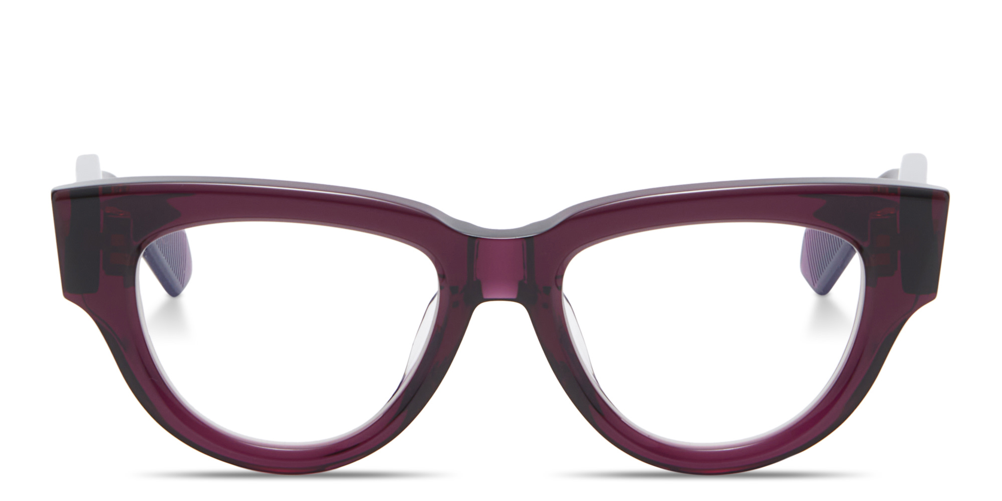 Shop VALENTINO V - Essential III Cat-Eye Eyeglasses in Purple online.