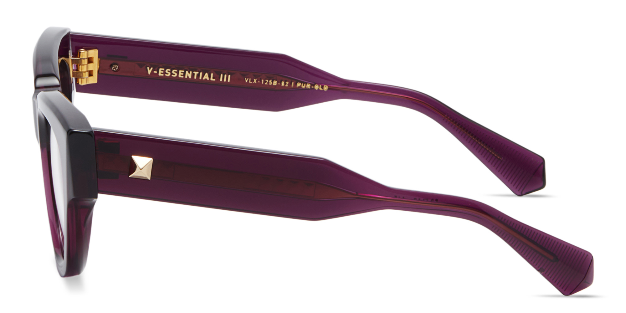 Shop VALENTINO V - Essential III Cat-Eye Eyeglasses in Purple online.