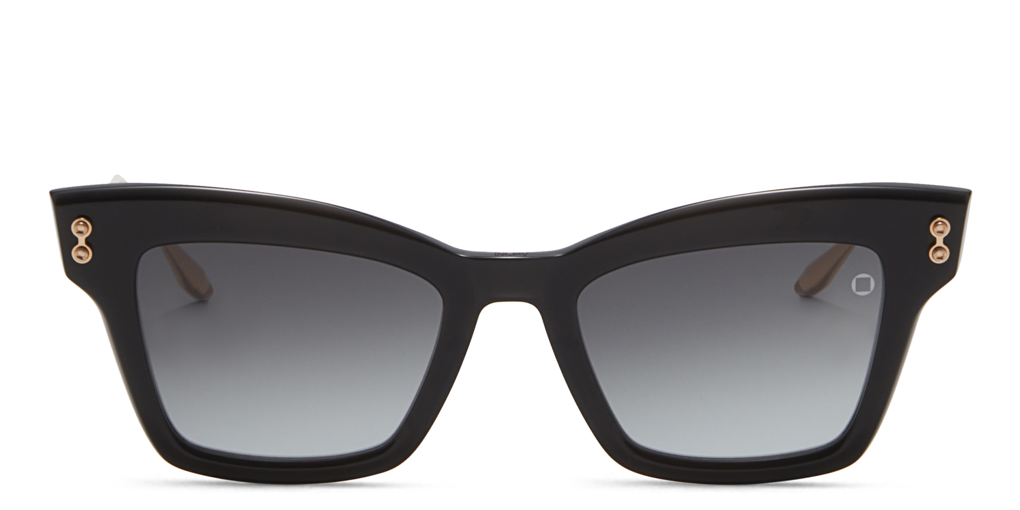 Shop AKONI Innes Cat-Eye Sunglasses in Black online.