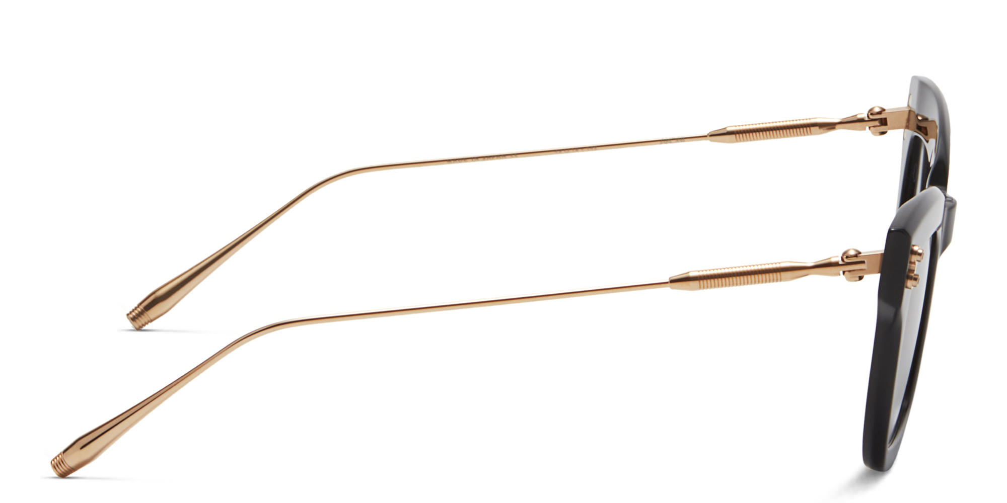 Shop AKONI Innes Cat-Eye Sunglasses in Black online.