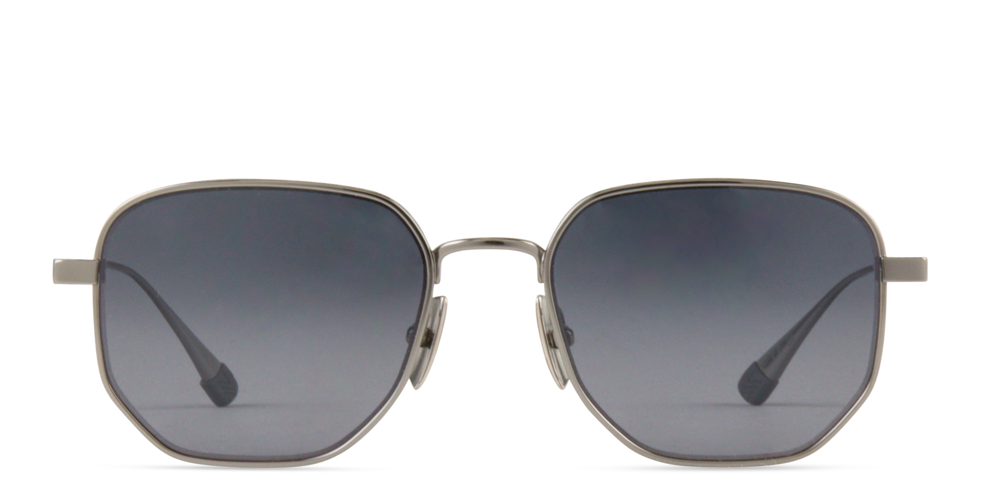 Maui Jim Lewalani Unisex Square Sunglasses in Silver – Product Photo 1