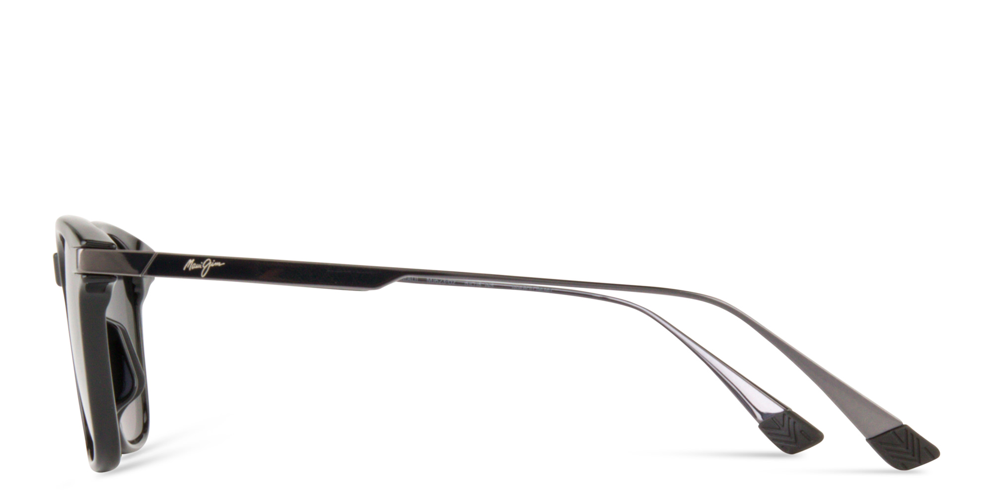 Shop Maui Jim Manaolana Unisex Square Sunglasses in Black online.