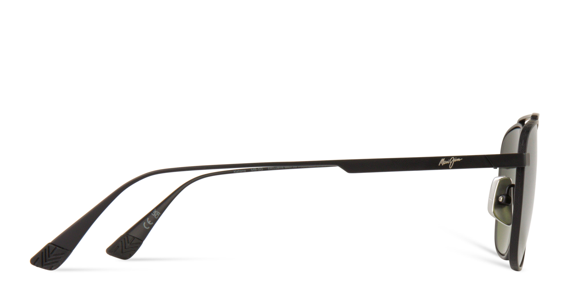 Maui Jim Kahana Unisex Square Sunglasses in Black – Product Photo 3