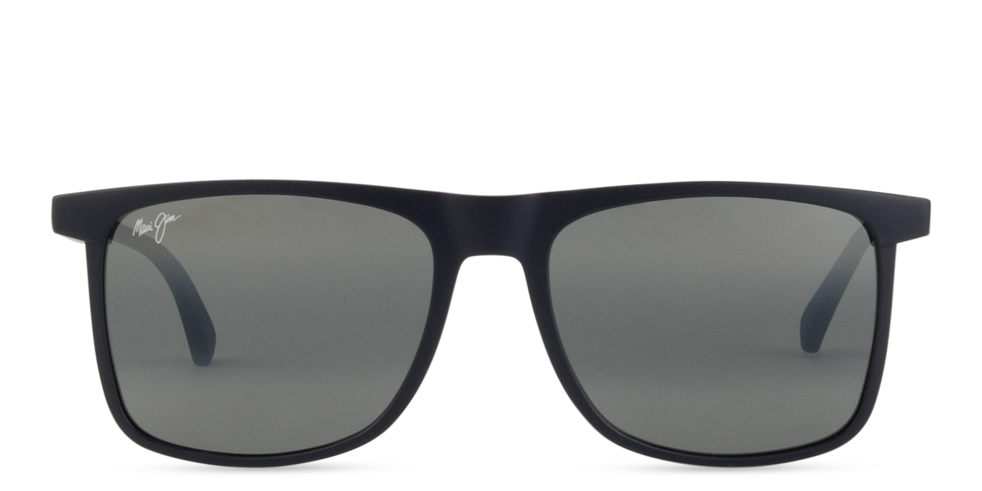 Shop Maui Jim Makamae Rectangle Sunglasses in Blue online.