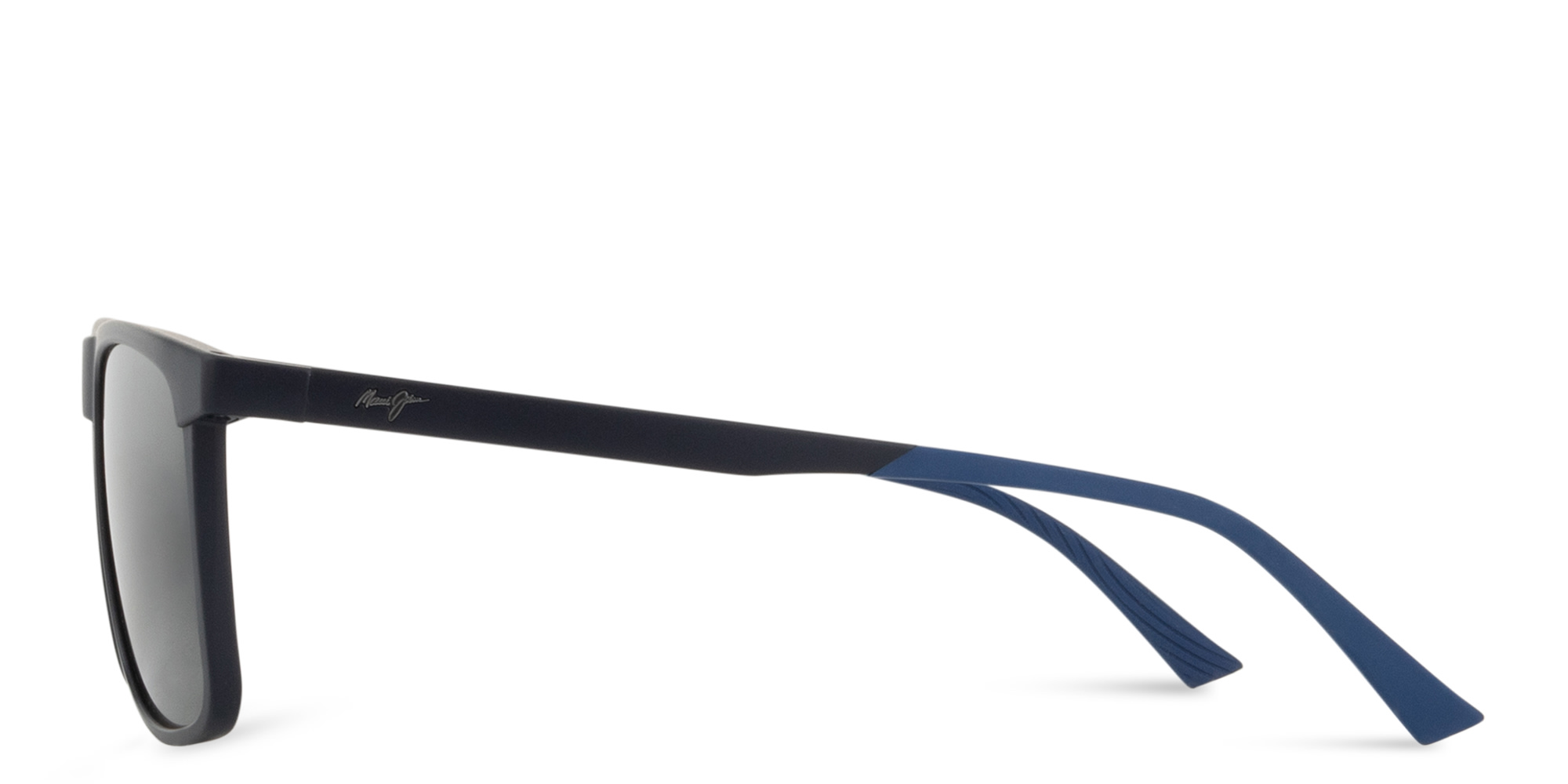 Shop Maui Jim Makamae Rectangle Sunglasses in Blue online.