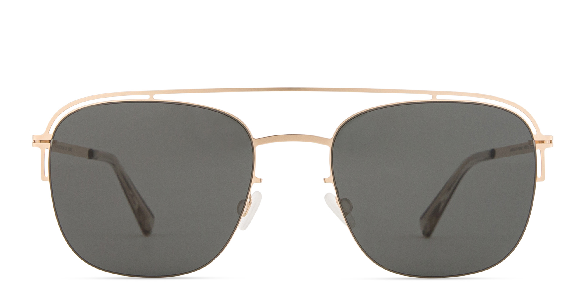 Shop MYKITA Nor Aviator Sunglasses in Gold online.