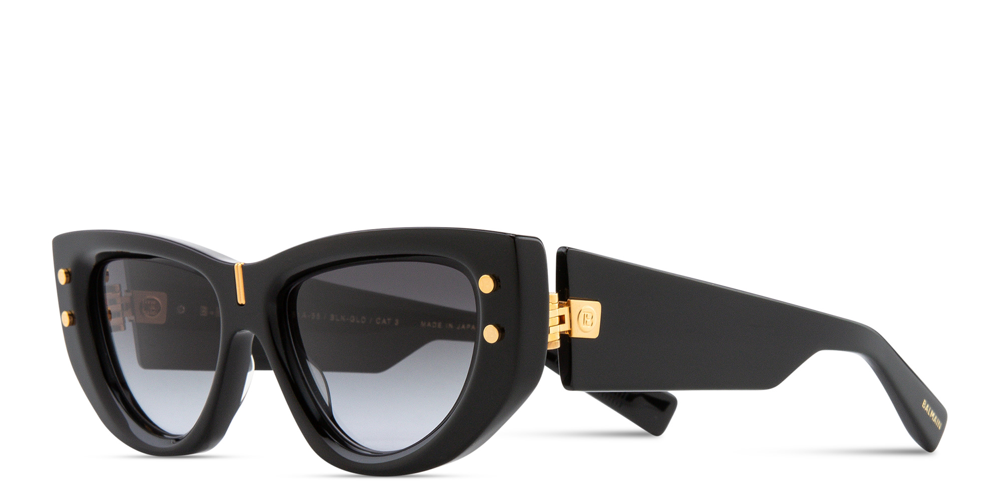 تسوق نظارات شمسية بي ميوز طراز كات آي بالمان بلون أسود أونلاين.