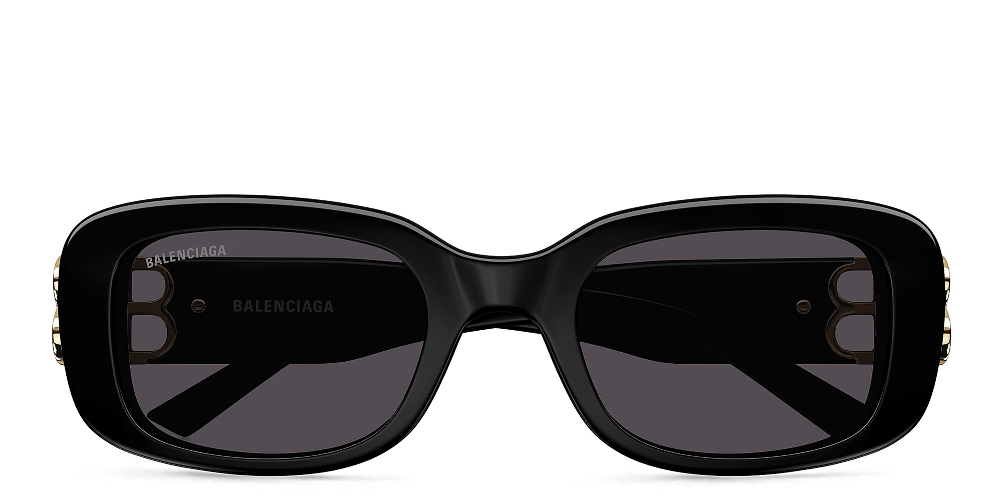 BALENCIAGA Dynasty Rectangle Sunglasses in Black – Product Photo 1