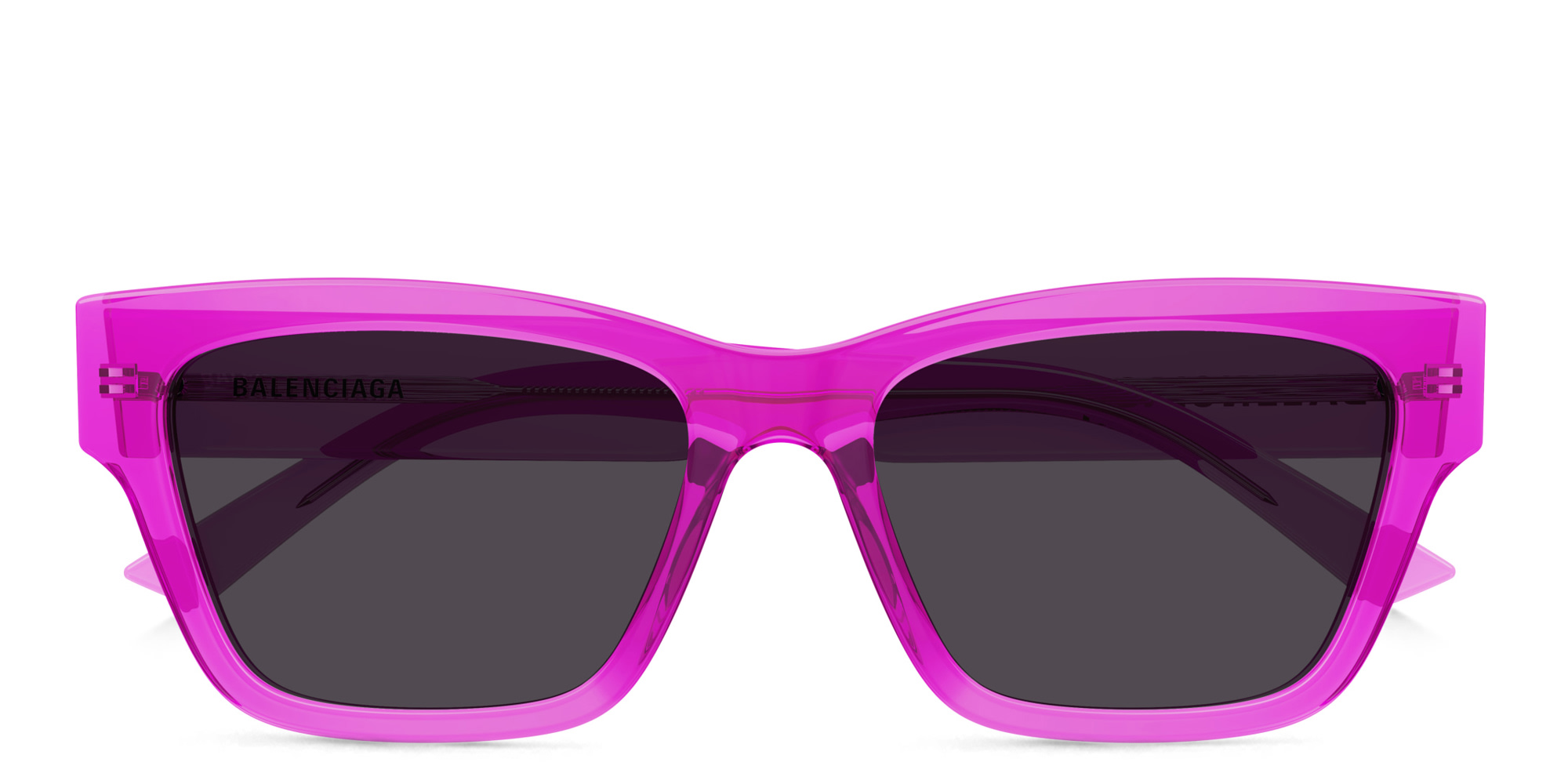 Shop BALENCIAGA Everyday Square Sunglasses in Pink online.