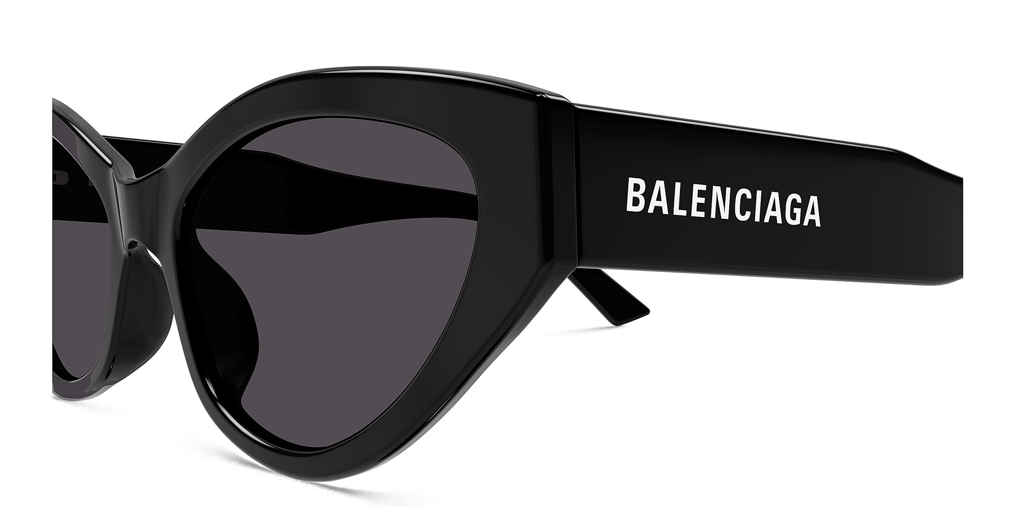 BALENCIAGA Everyday Cat-Eye Sunglasses in Black – Product Photo 3