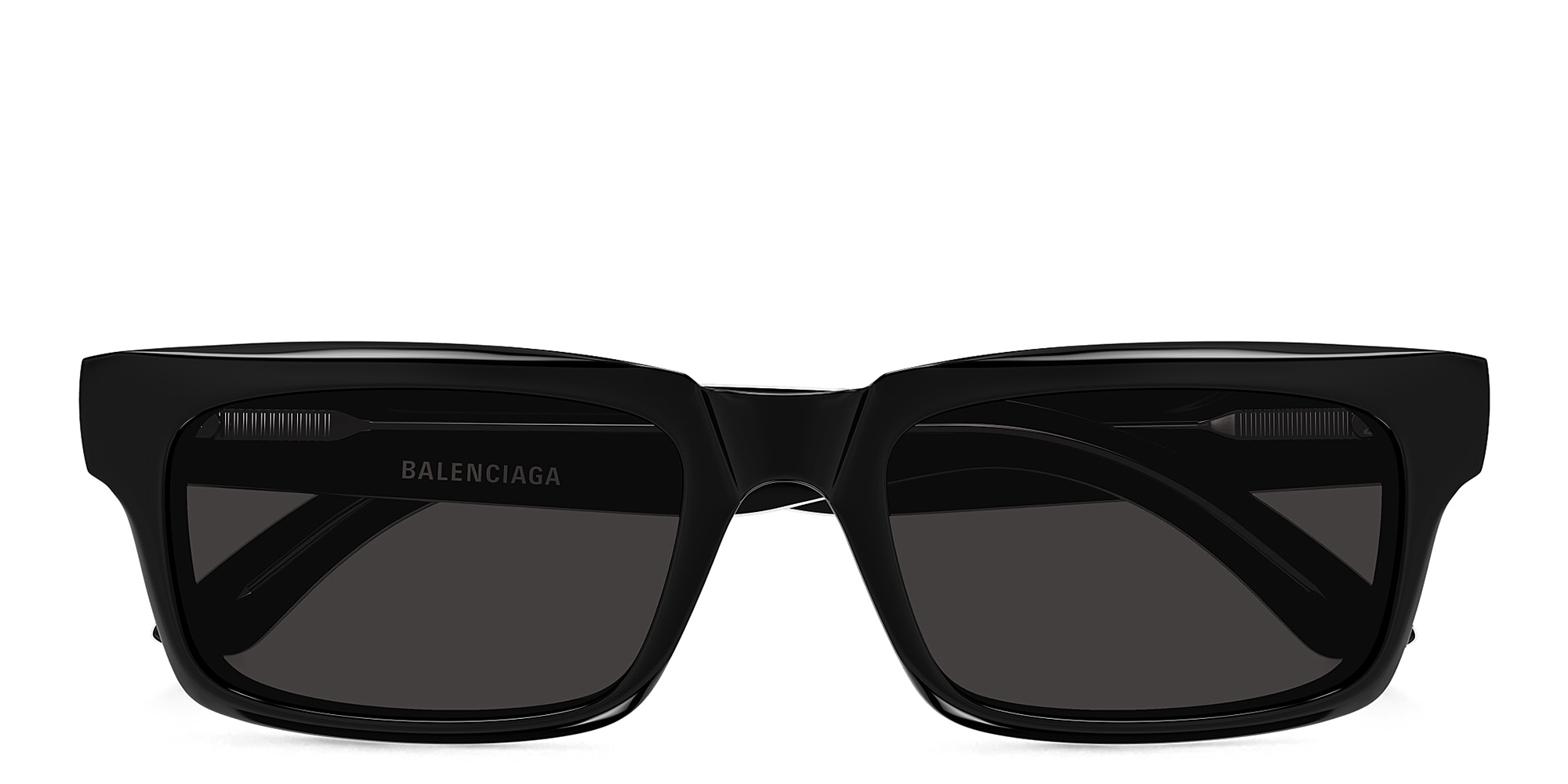 BALENCIAGA Everyday Rectangle Sunglasses in Black – Product Photo 1