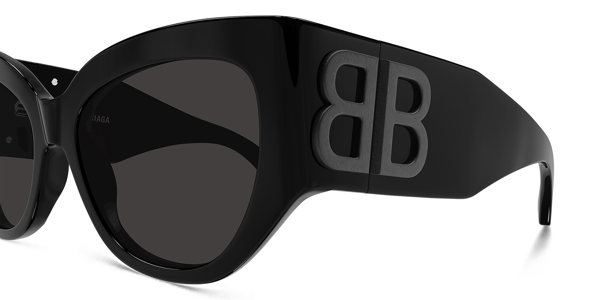 BALENCIAGA Bossy Cat-Eye Sunglasses in Black – Product Photo 3