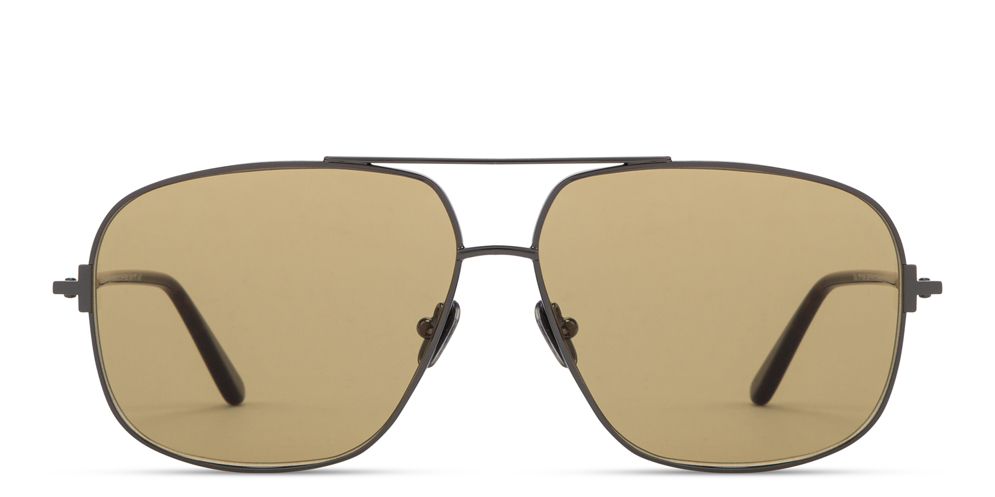 Shop TOM FORD Tex Aviator Sunglasses in Shiny Gunmetal online.