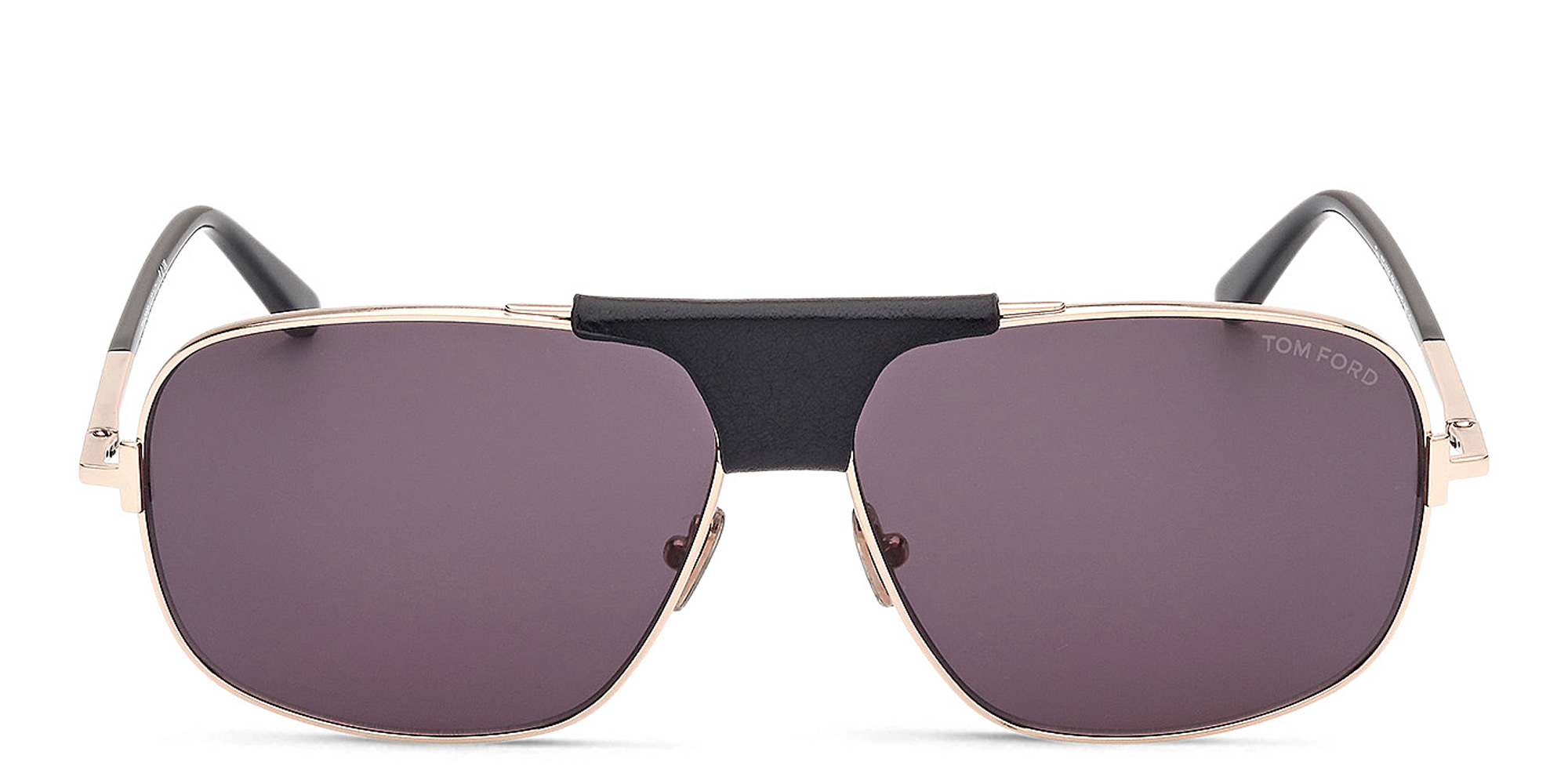TOM FORD Tex Aviator Sunglasses in Shiny Rose Gold – Product Photo 1