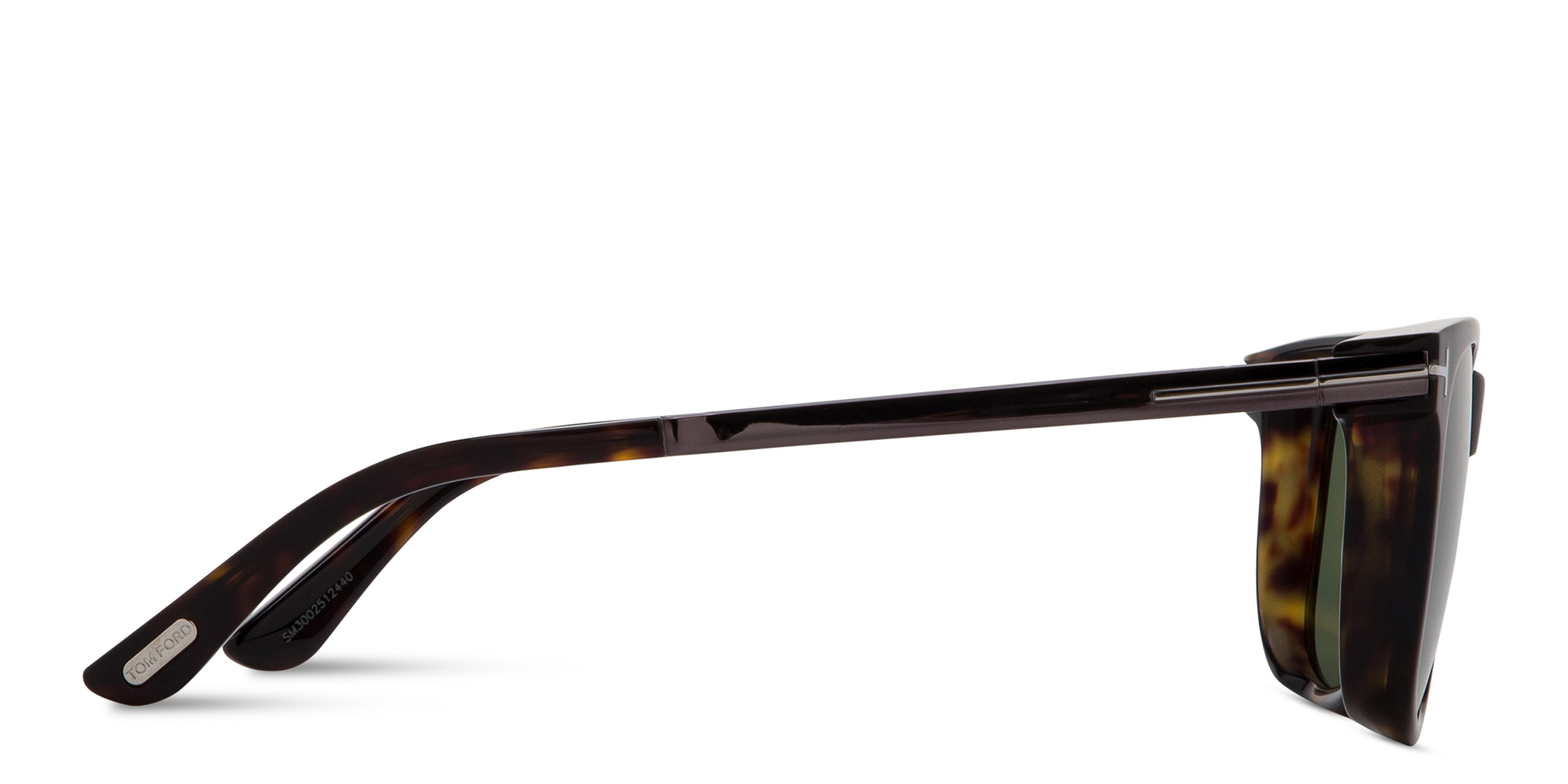 Shop TOM FORD Lionel Square Sunglasses in Dark Havana online.