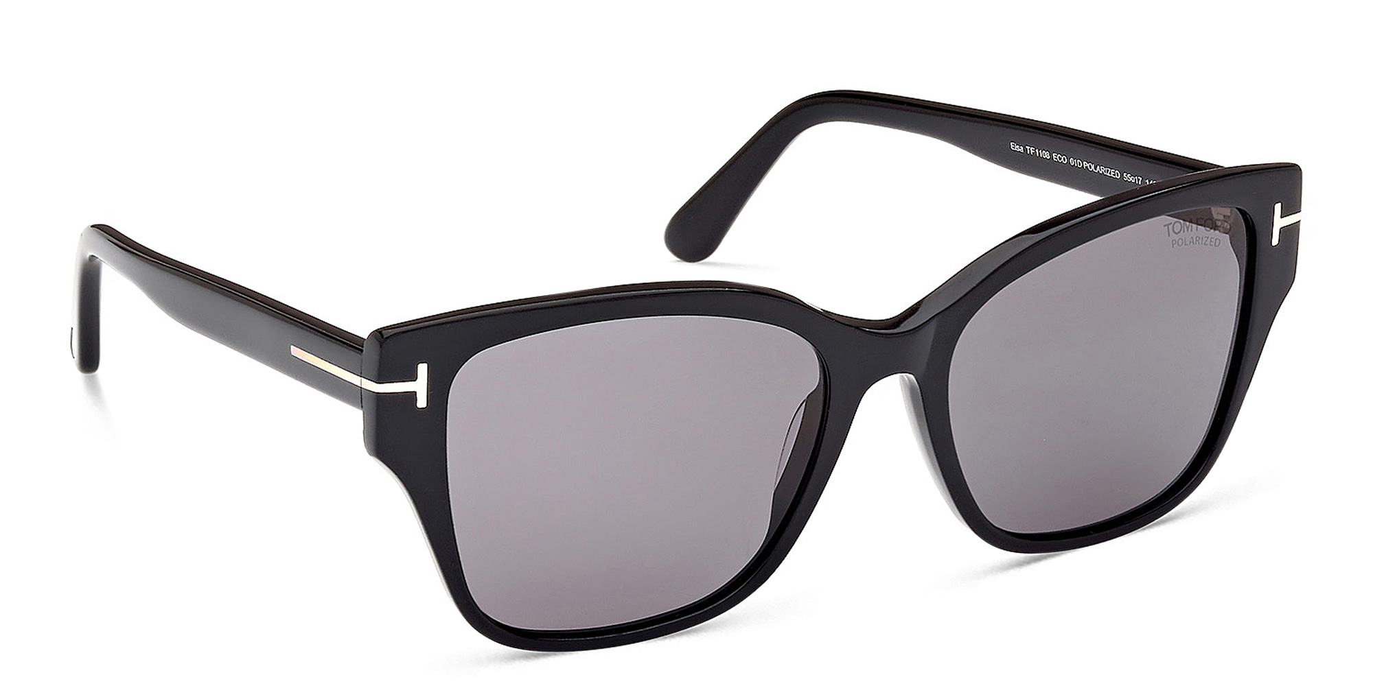 TOM FORD Elsa Butterfly Sunglasses in Shiny Black – Product Photo 4
