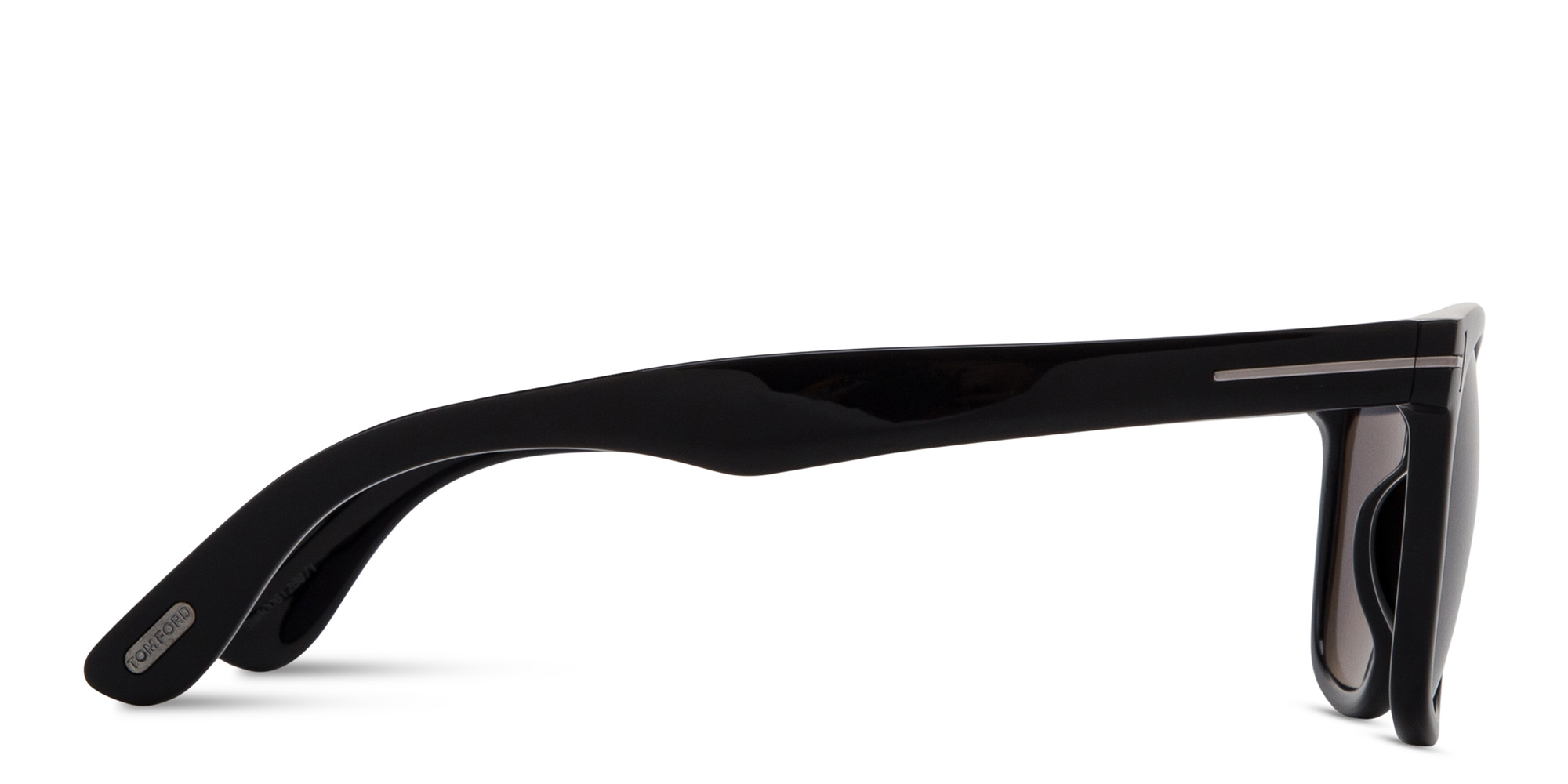 TOM FORD Kevyn Square Sunglasses in Shiny Black – Product Photo 3