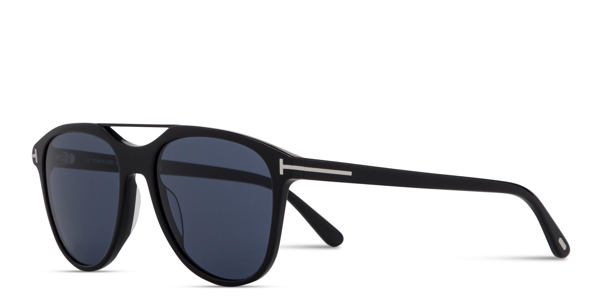 TOM FORD Damian Pilot Sunglasses in Shiny Black – Product Photo 2