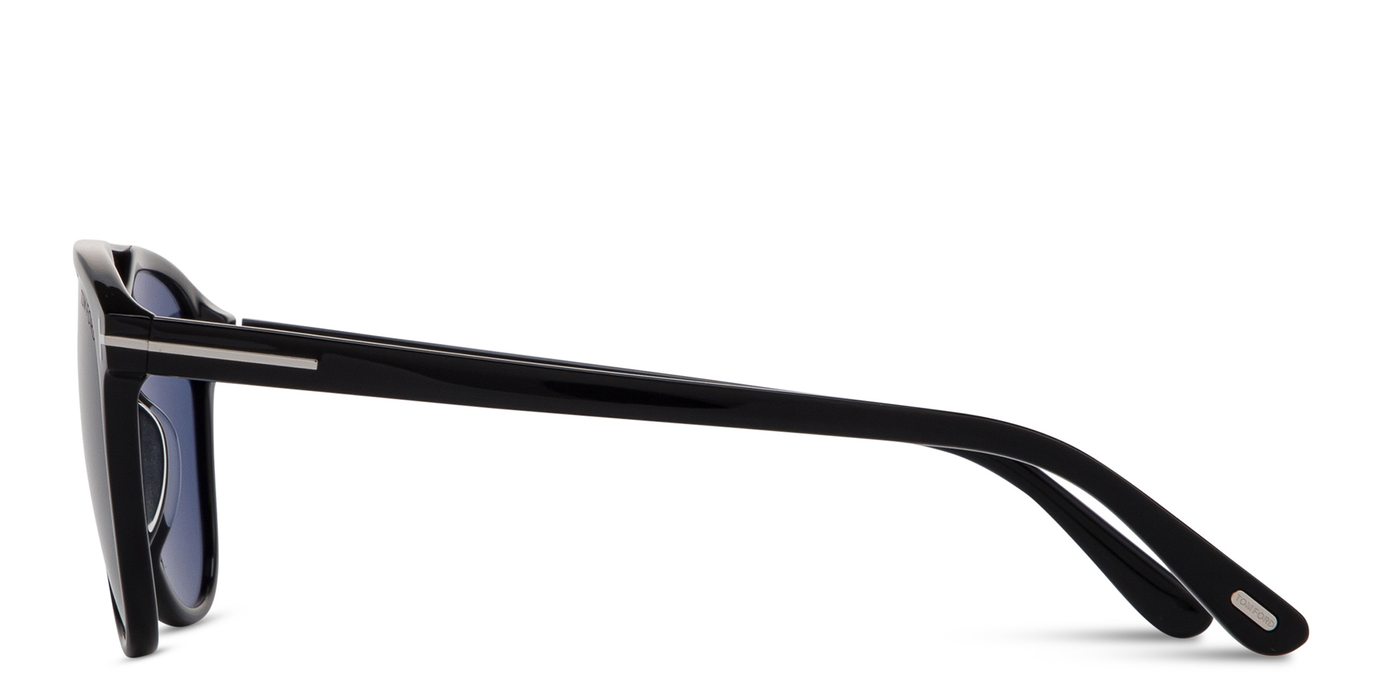 TOM FORD Damian Pilot Sunglasses in Shiny Black – Product Photo 4