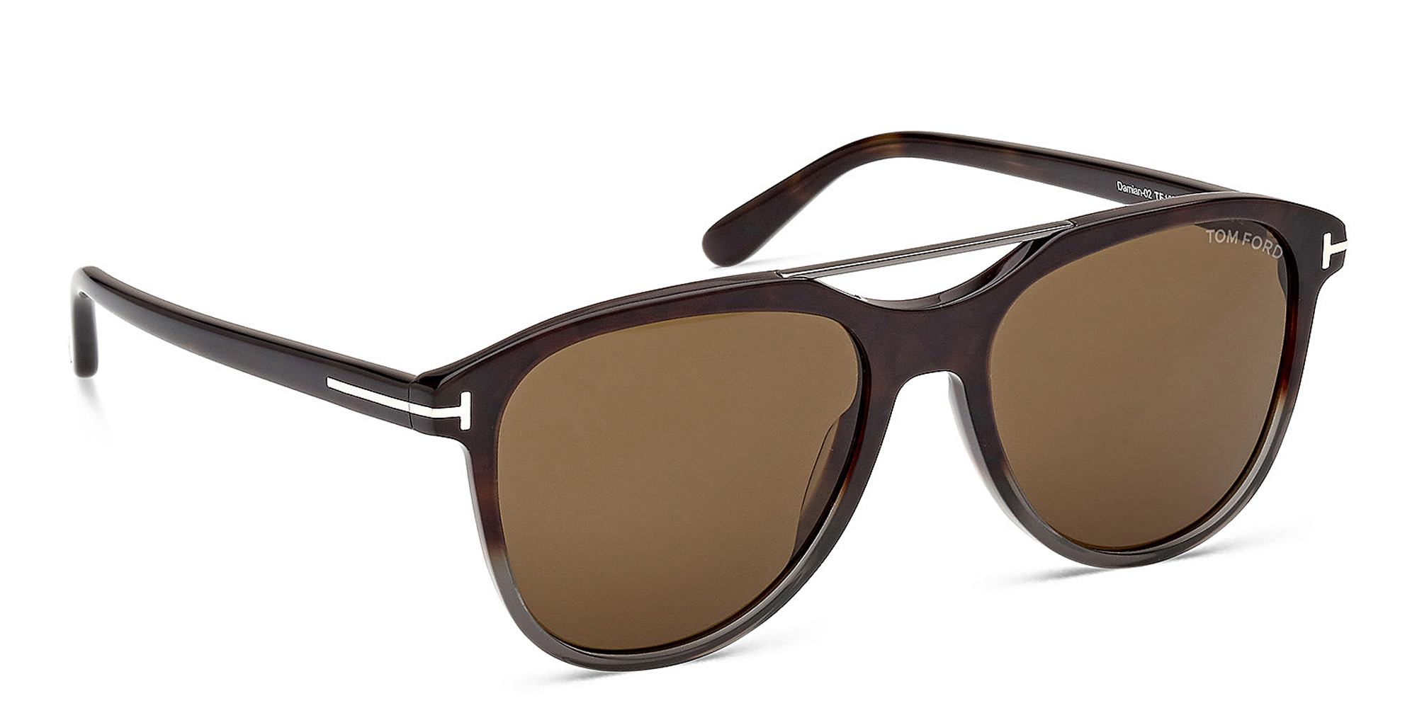 TOM FORD Damian Pilot Sunglasses in Colored Havana – Product Photo 4