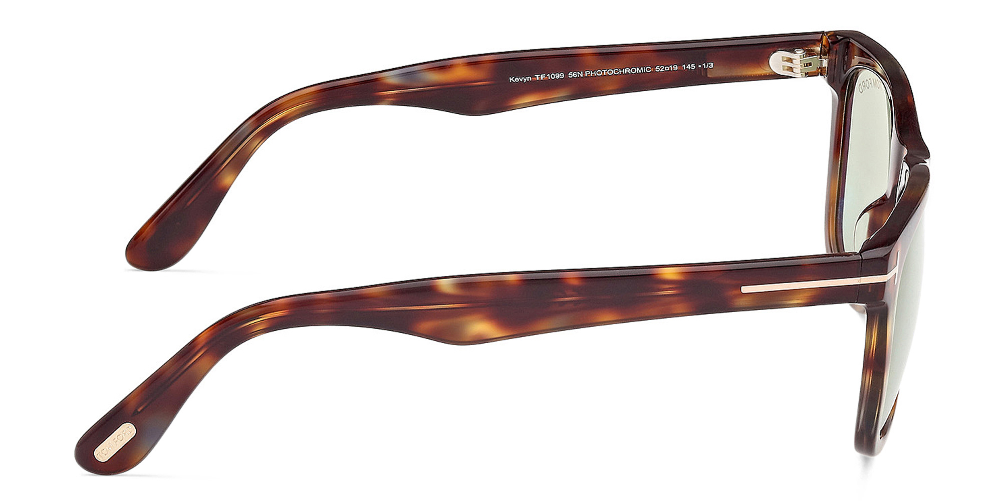 TOM FORD Kevyn Square Sunglasses in Colored Havana – Product Photo 3