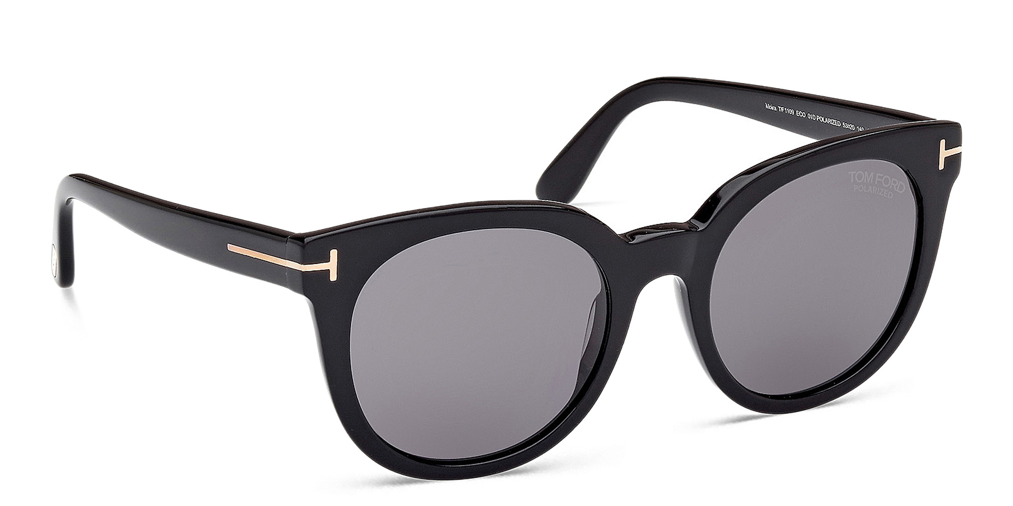 TOM FORD Moira Butterfly Sunglasses in Shiny Black – Product Photo 4