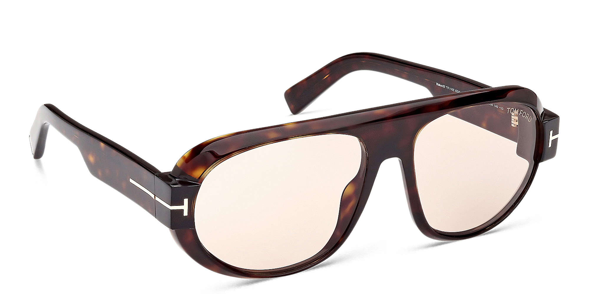 TOM FORD Blake-02 Pilot Sunglasses in Dark Havana – Product Photo 4