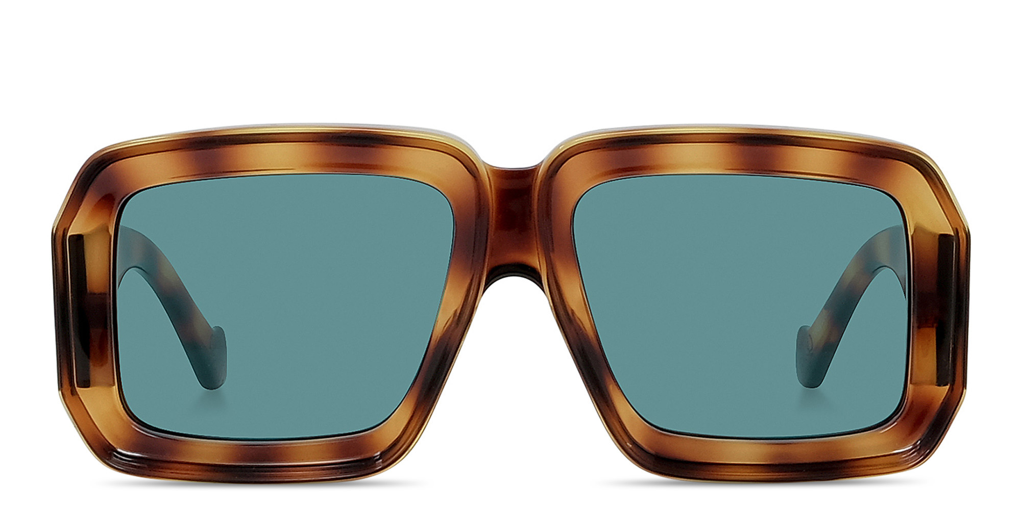 LOEWE Signature Havana Mask Sunglasses in Havana – Product Photo 1