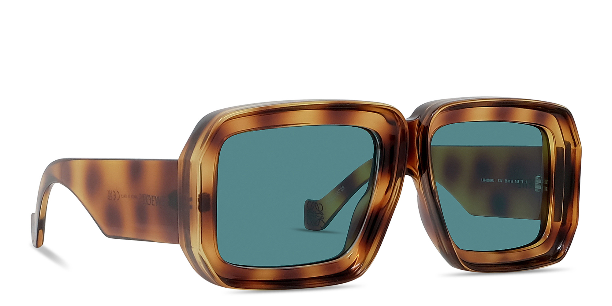 LOEWE Signature Havana Mask Sunglasses in Havana – Product Photo 4