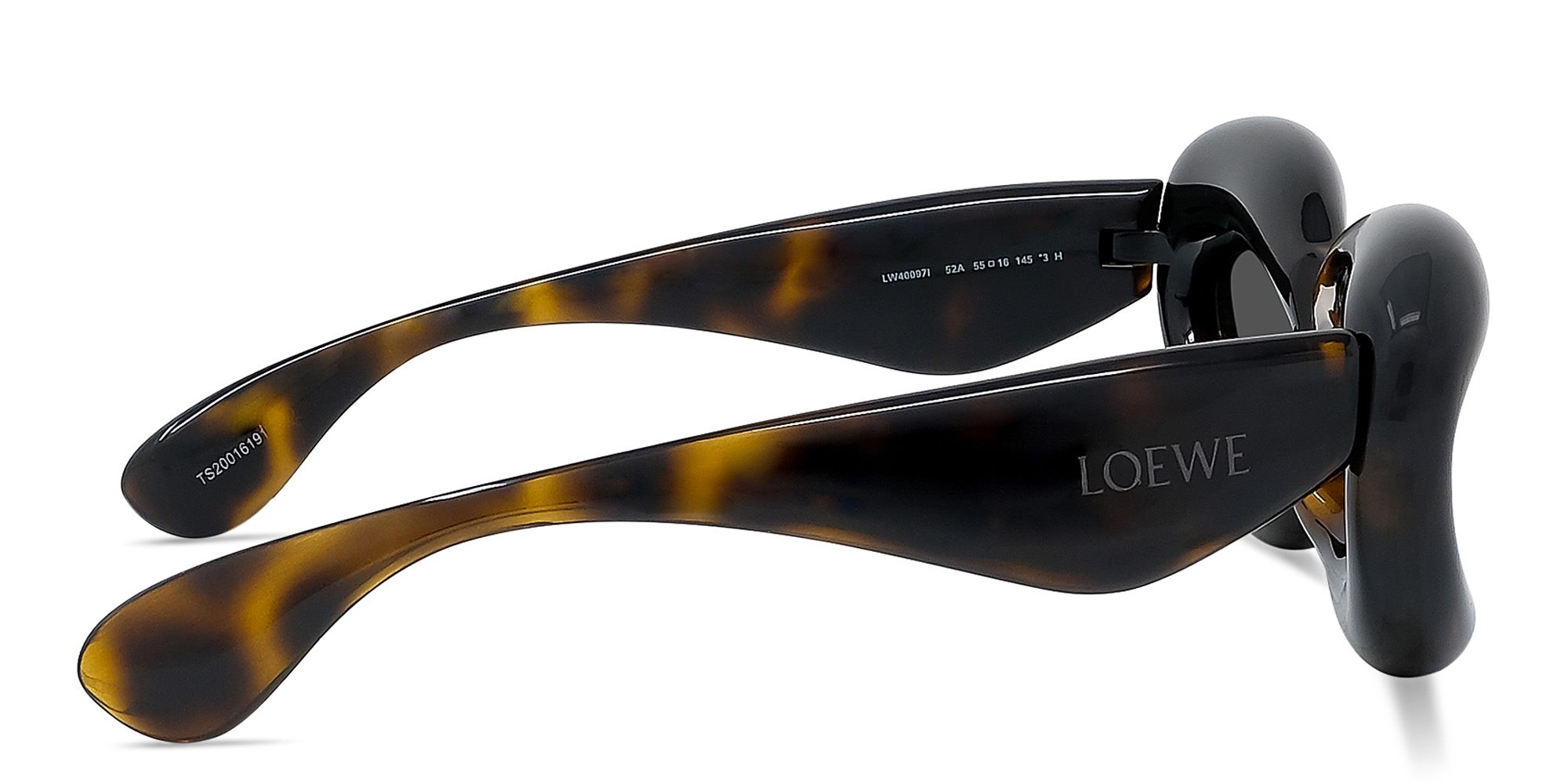 Shop LOEWE Signature Havana Cat-Eye Sunglasses in Dark Havana online.
