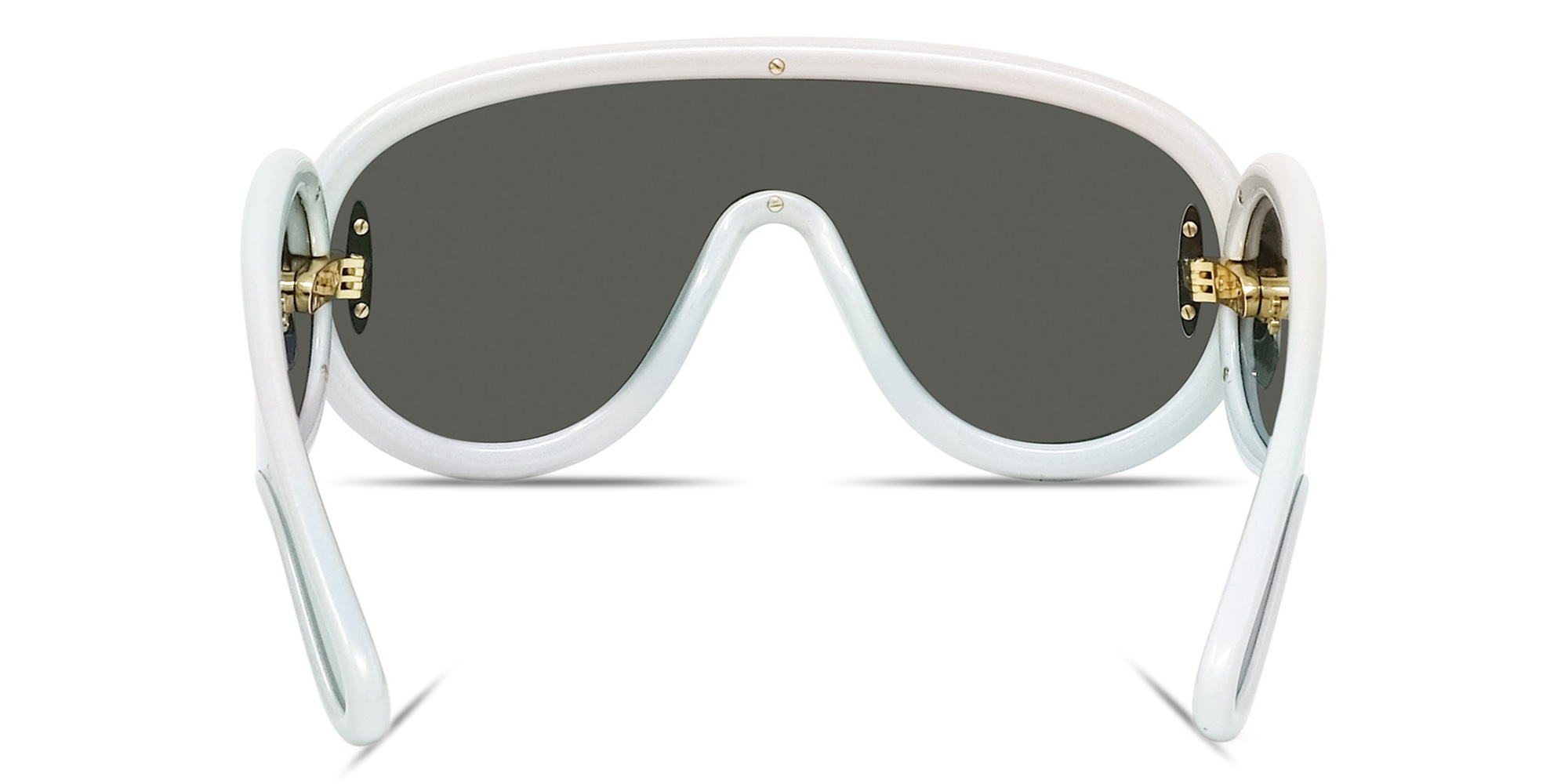 LOEWE Anagram White Mask Sunglasses in Holographic White – Product Photo 4