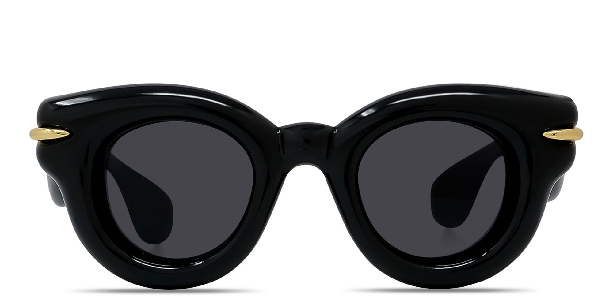 LOEWE Signature Black Pantos Sunglasses in Solid Black – Product Photo 1