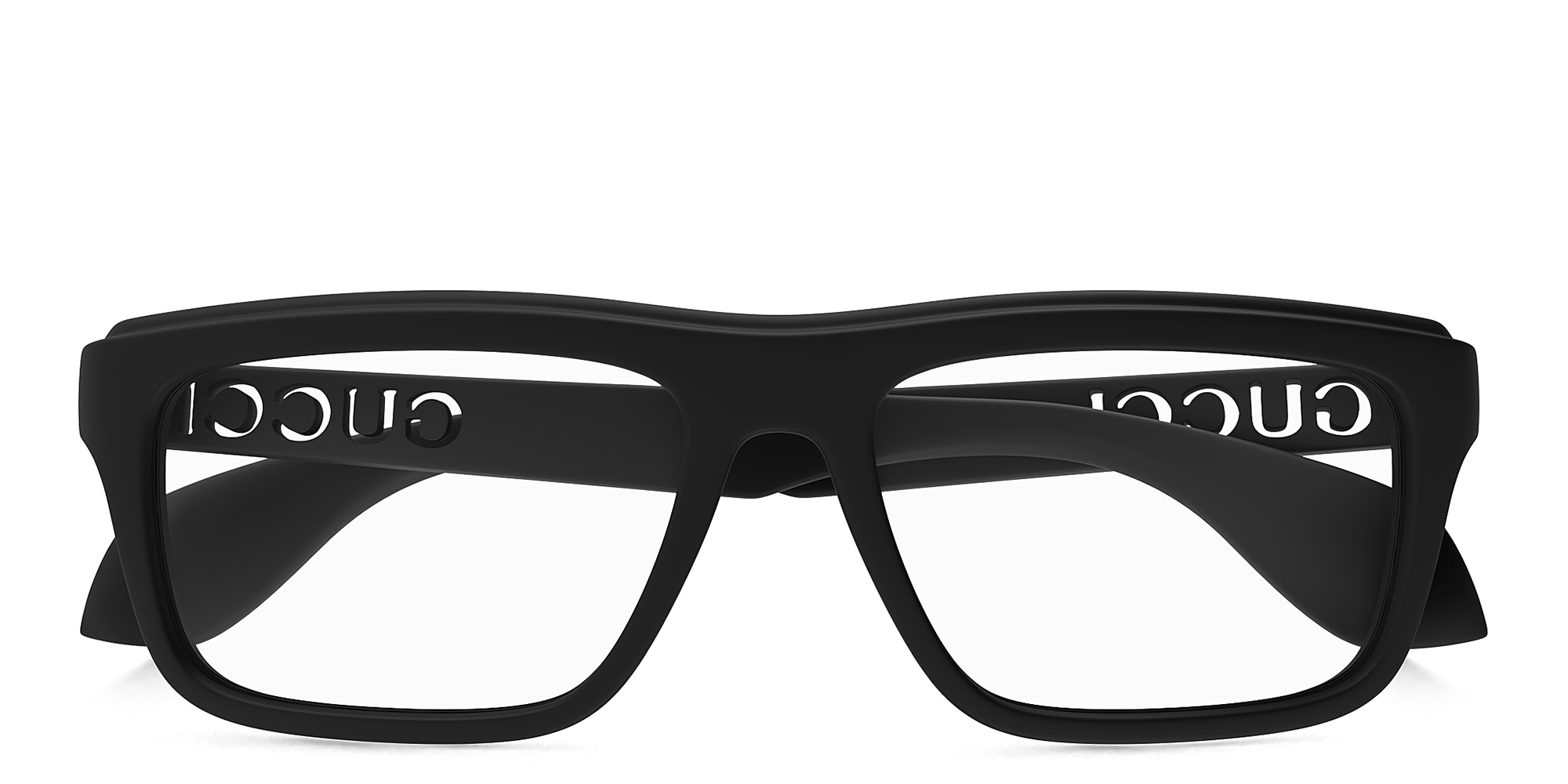 GUCCI Twinsburg Rectangle Eyeglasses in Black – Product Photo 1