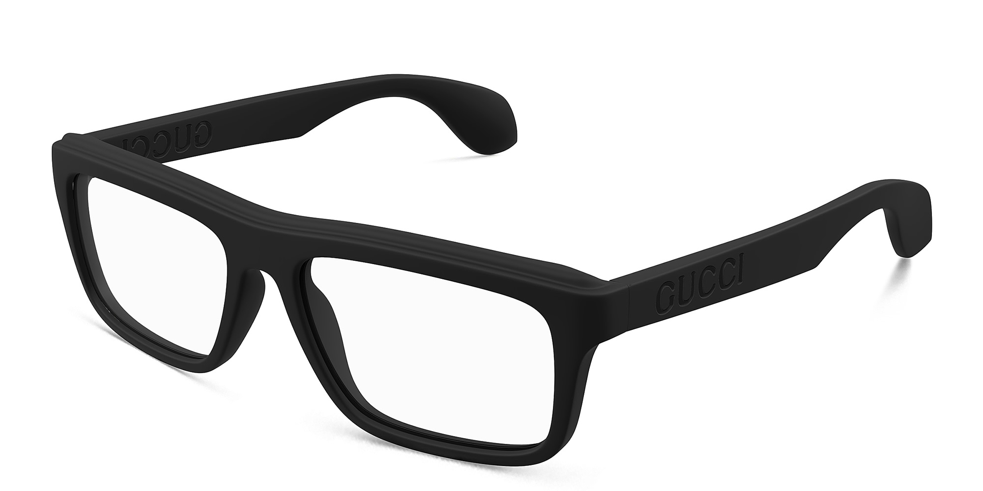 GUCCI Twinsburg Rectangle Eyeglasses in Black – Product Photo 2