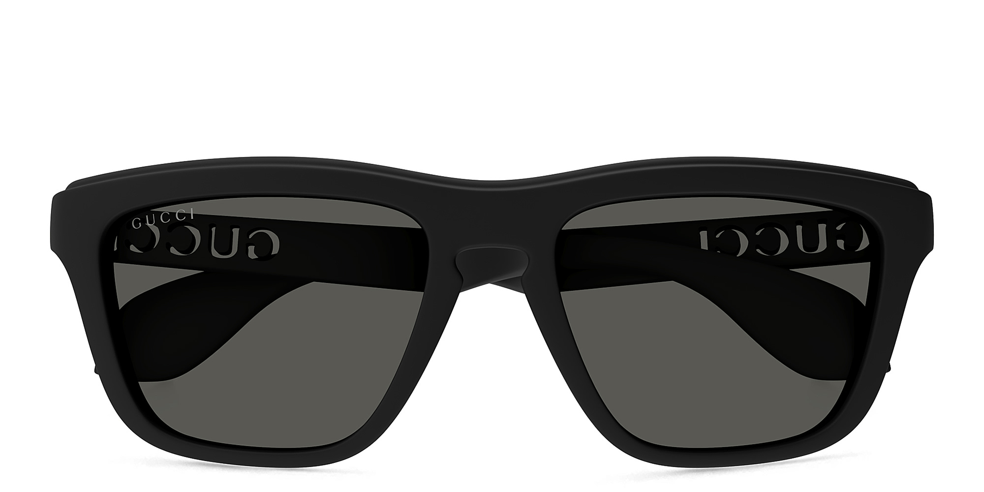 Shop GUCCI Twinsburg Rectangle Sunglasses in Black online.
