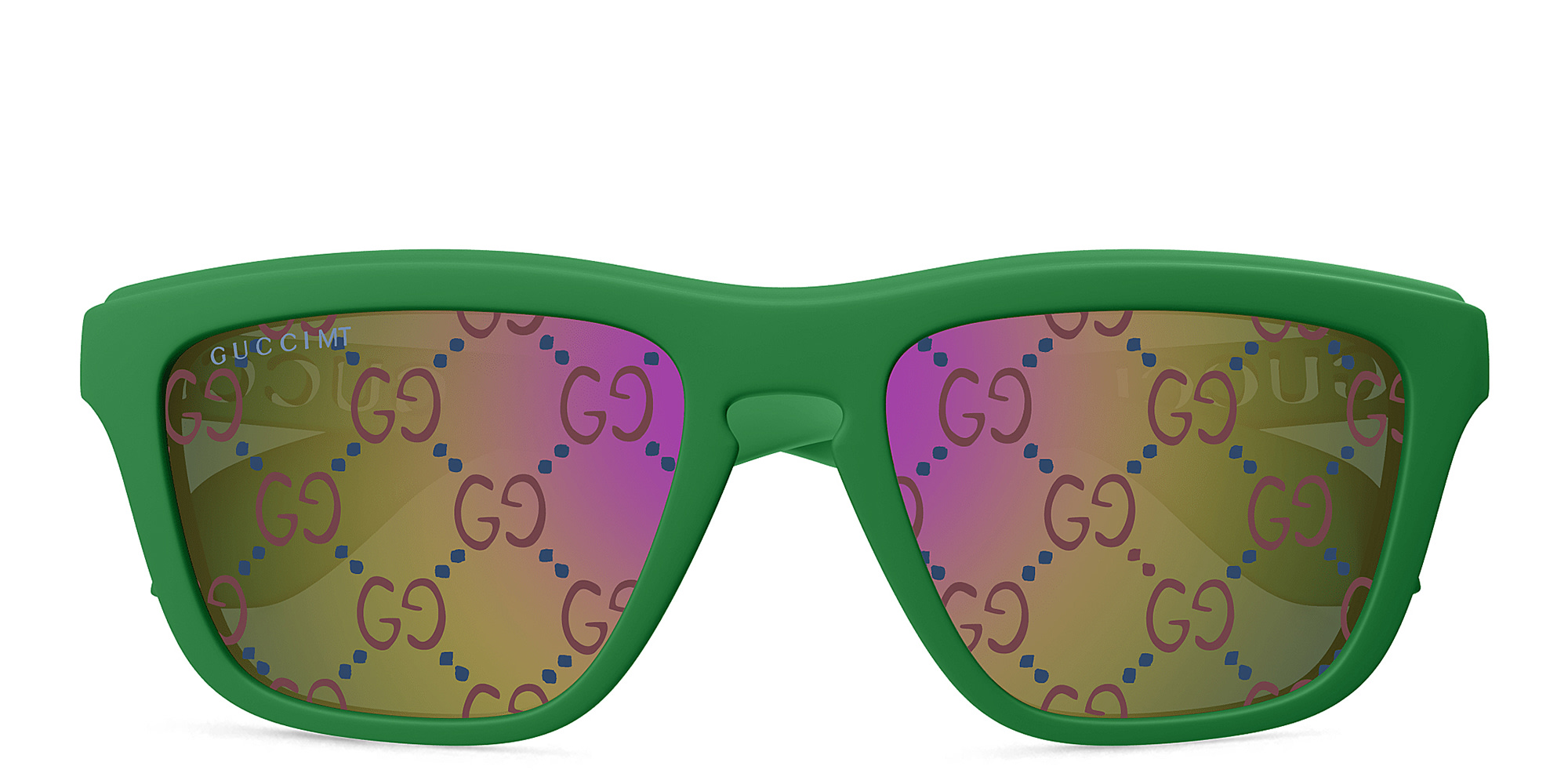 GUCCI Twinsburg Rectangle Sunglasses in Green – Product Photo 1