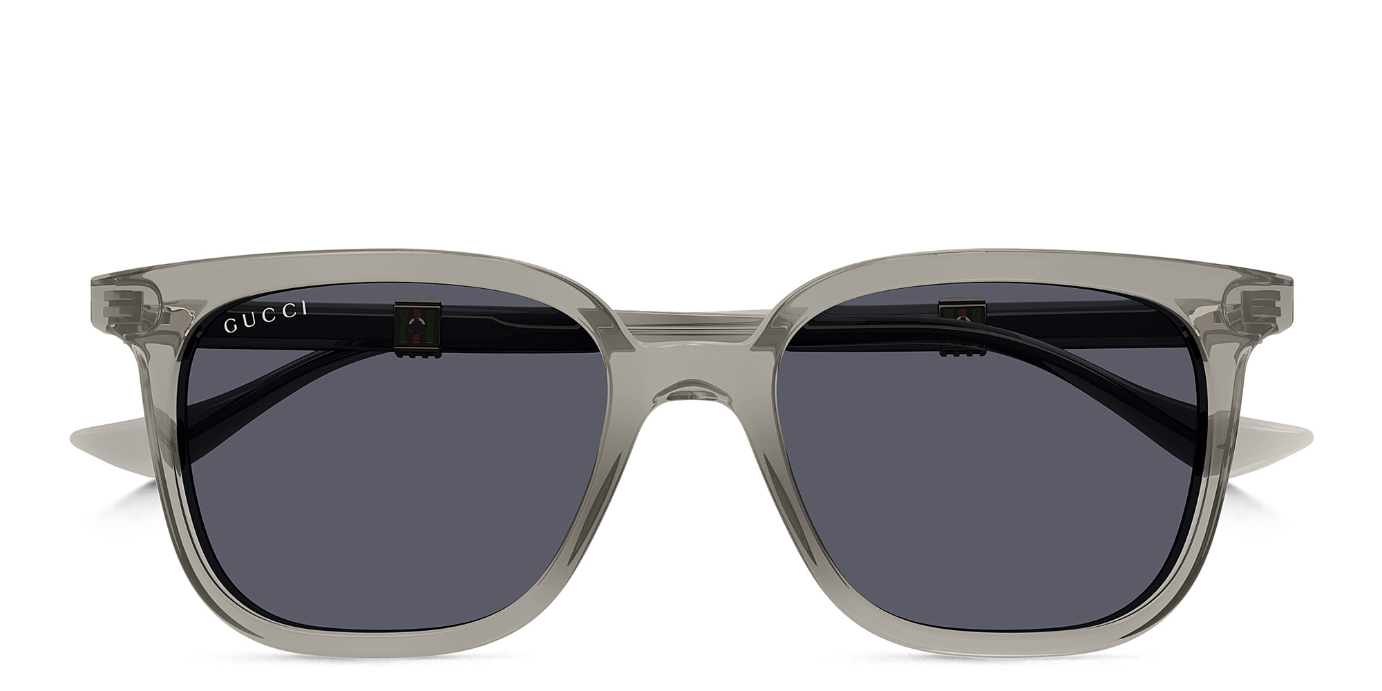 GUCCI Running Web Square Sunglasses in Nude – Product Photo 1