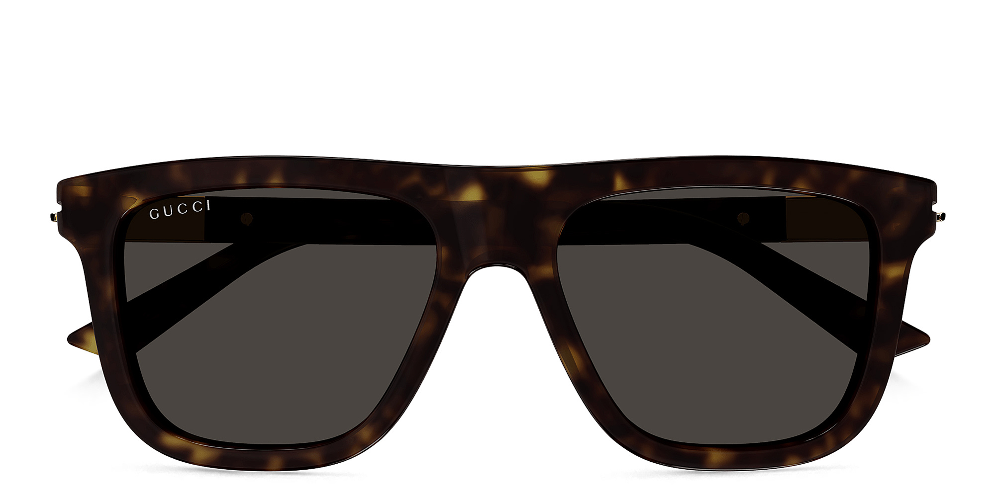 GUCCI Web Ingot Rectangle Sunglasses in Havana – Product Photo 1