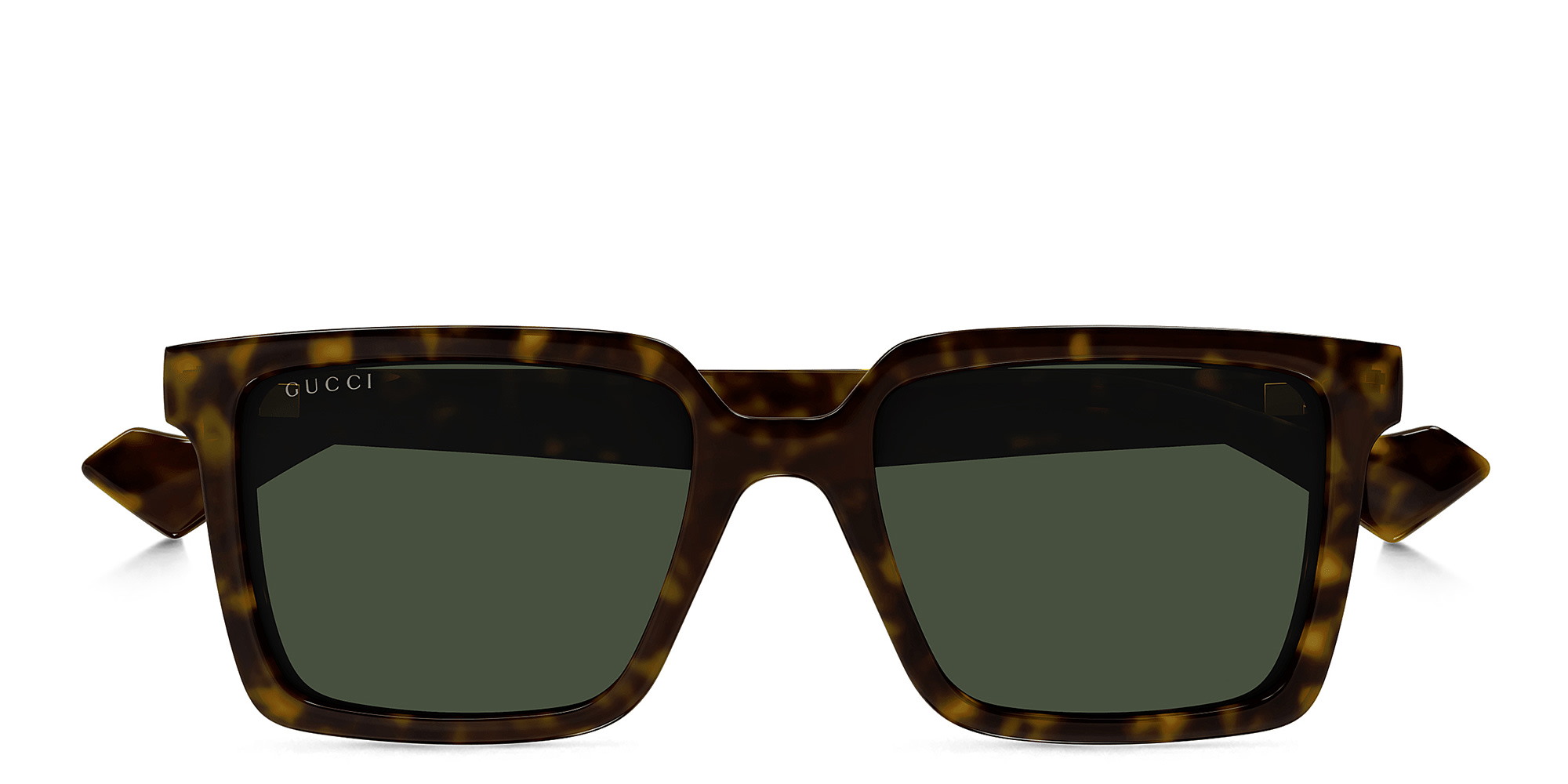 Shop GUCCI GG Generation Light Rectangle Sunglasses in Havana online.