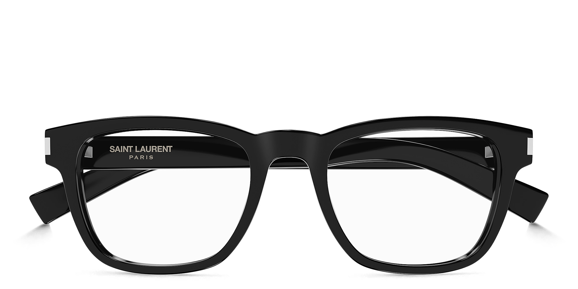 SAINT LAURENT Mid Naked Wire Core Unisex Rectangle Eyeglasses in Black – Product Photo 1