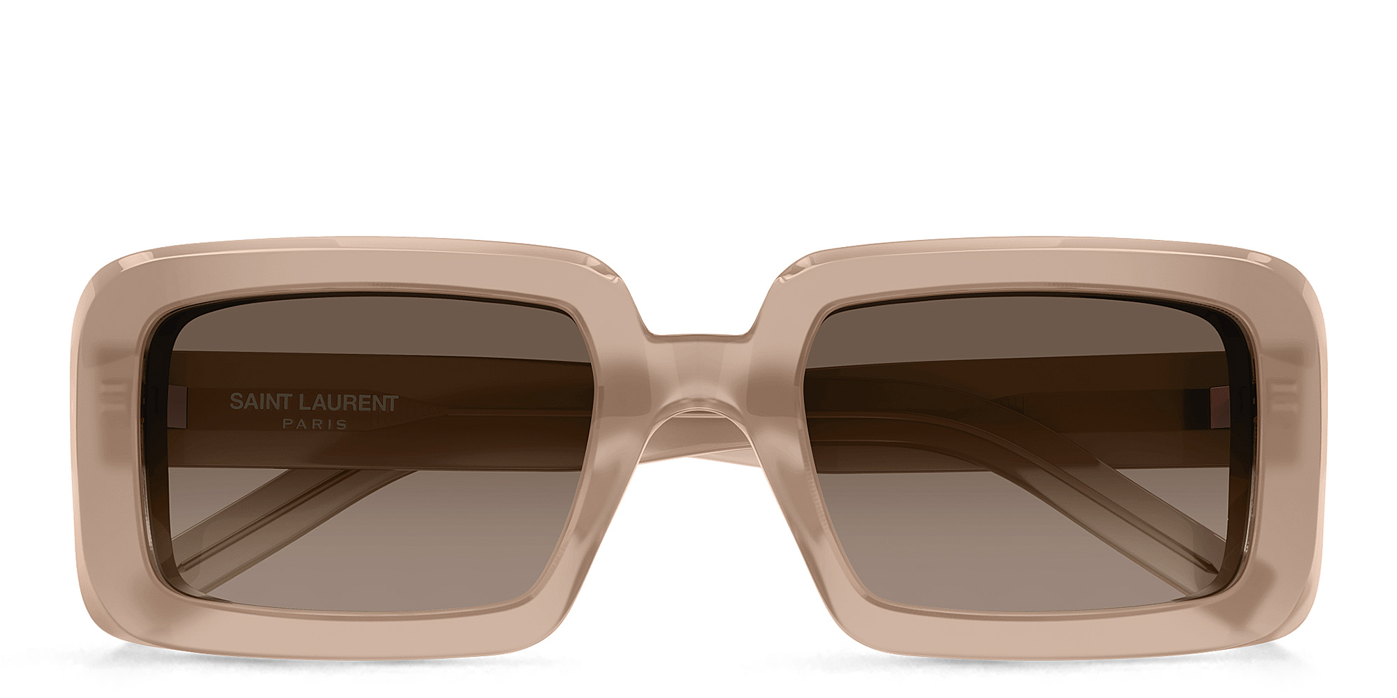 SAINT LAURENT Sunrise Unisex Rectangle Sunglasses in Orange – Product Photo 1