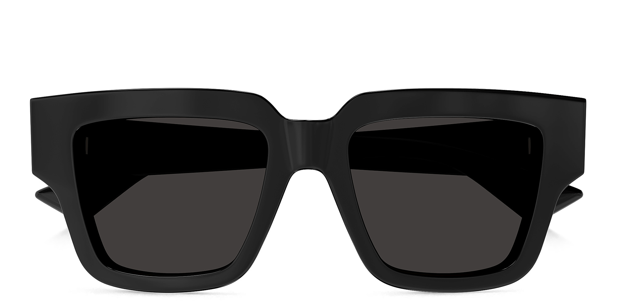 BOTTEGA VENETA Nude Triangle Square Sunglasses in Black – Product Photo 1